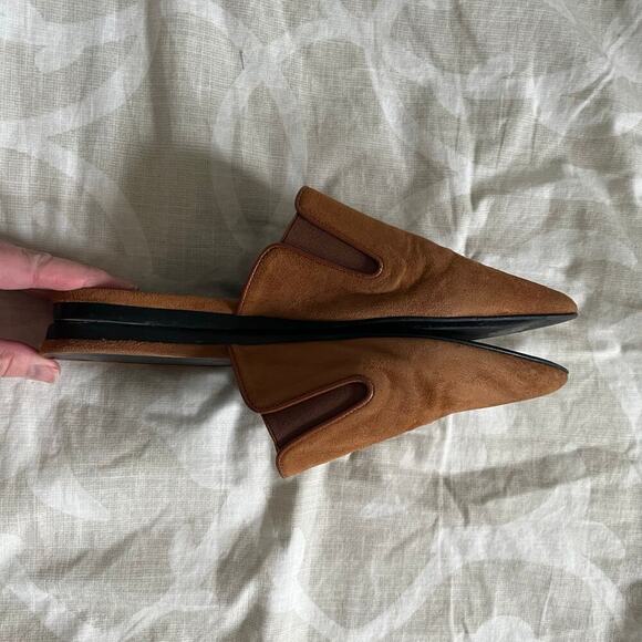 JENNI KAYNE Suede Saddle Brown Mules Size 7 / 37 - Picture 9 of 14
